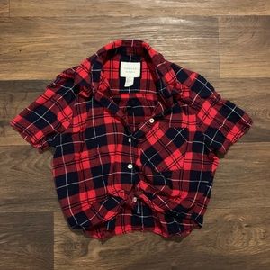 Forever 21 cropped flannel